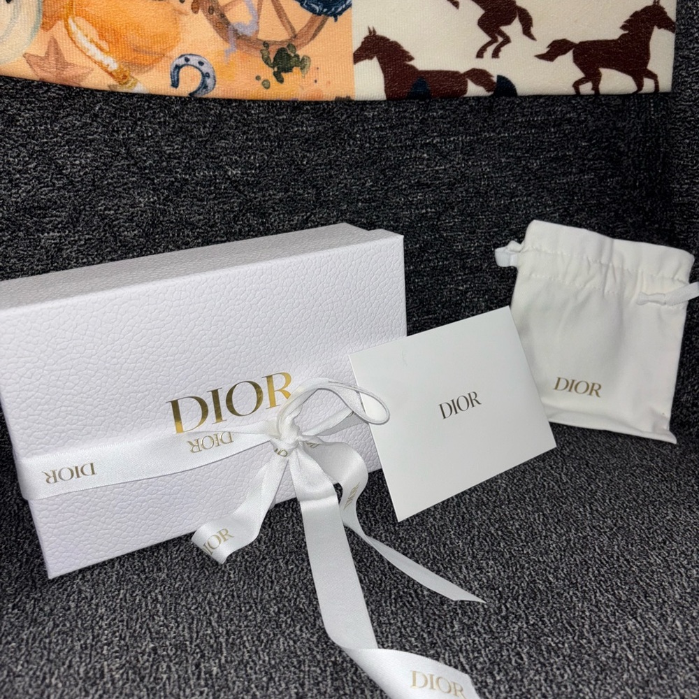 Dior White Box with Gold Accents